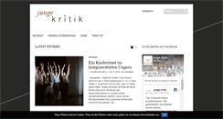Desktop Screenshot of jungekritik.com