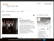 Tablet Screenshot of jungekritik.com